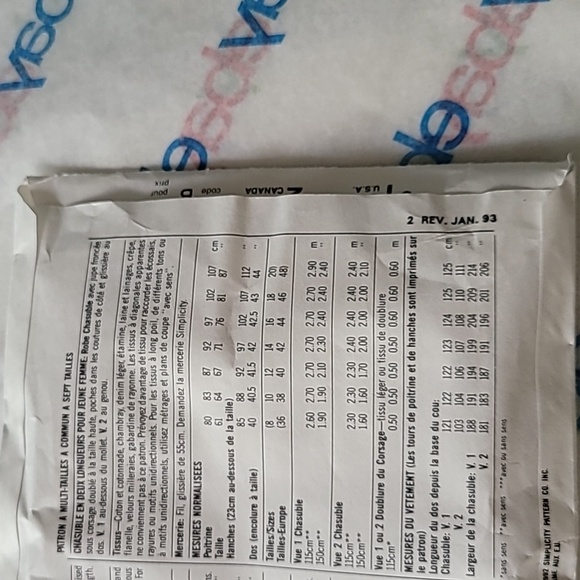 Simplicity Misses Jumper 2 Lengths Sewing Pattern 7987 Sz 8-20 Vintage 1… - Picture 4 of 8